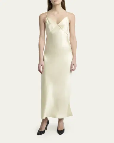 The Row Barika Maxi Slip Silk Dress | Thumbnail 4 The Row Barika Maxi Slip Silk Dress | Thumbnail 4