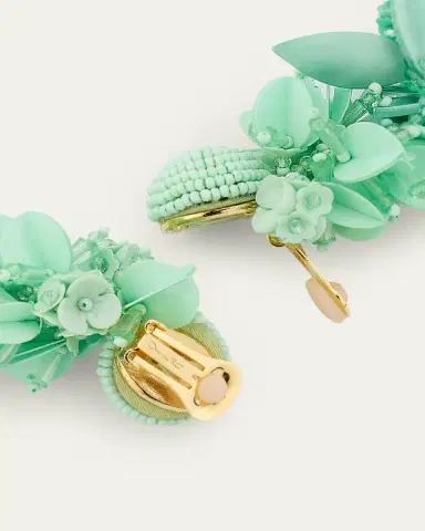 Oscar de la Renta Beaded Chandelier Earrings | Thumbnail 4 Oscar de la Renta Beaded Chandelier Earrings | Thumbnail 4