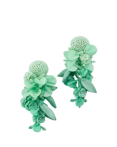 Oscar de la Renta Beaded Chandelier Earrings | Thumbnail 1 Oscar de la Renta Beaded Chandelier Earrings | Thumbnail 1