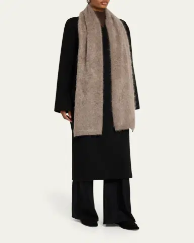 Lisa Yang Brushed Cashmere and Silk Scarf | Thumbnail 2 Lisa Yang Brushed Cashmere and Silk Scarf | Thumbnail 2
