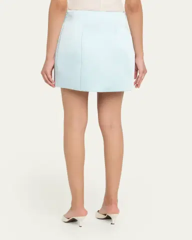 Retrofête Asta Satin Mini Skirt | Thumbnail 3 Retrofête Asta Satin Mini Skirt | Thumbnail 3