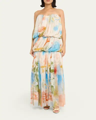 Ulla Johnson x Helen Frankenthaler Reverie Strapless Silk Gown | Thumbnail 2 Ulla Johnson x Helen Frankenthaler Reverie Strapless Silk Gown | Thumbnail 2