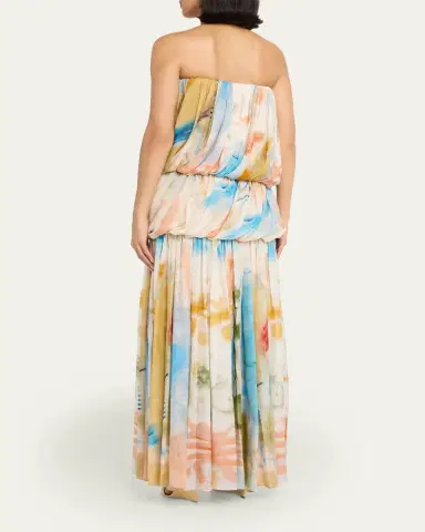 Ulla Johnson x Helen Frankenthaler Reverie Strapless Silk Gown | Thumbnail 3 Ulla Johnson x Helen Frankenthaler Reverie Strapless Silk Gown | Thumbnail 3