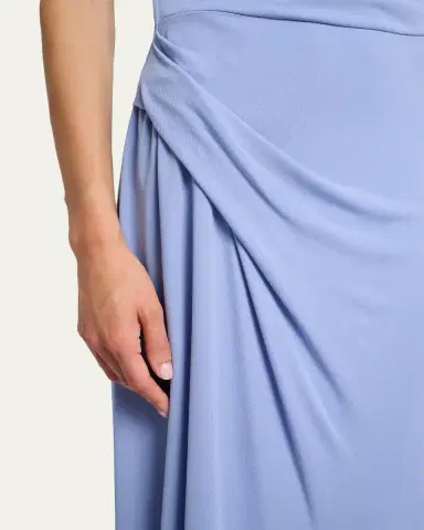 Erdem Draped Jersey Cap-Sleeve Gown | Thumbnail 5 Erdem Draped Jersey Cap-Sleeve Gown | Thumbnail 5