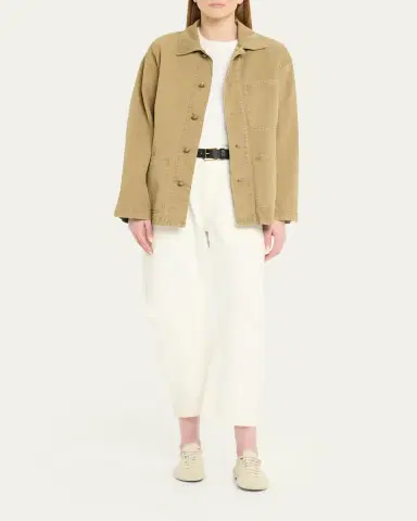 Nili Lotan Franklin Cotton Herringbone Single-Breasted Jacket | Thumbnail 2 Nili Lotan Franklin Cotton Herringbone Single-Breasted Jacket | Thumbnail 2