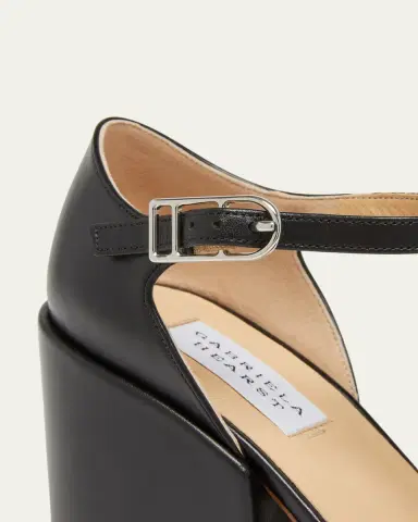 Gabriela Hearst Hawes Leather T-Strap Block-Heel Pumps | Thumbnail 5 Gabriela Hearst Hawes Leather T-Strap Block-Heel Pumps | Thumbnail 5
