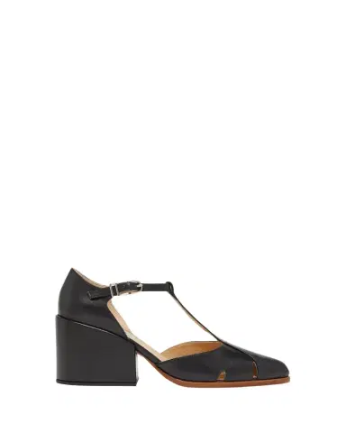 Gabriela Hearst Hawes Leather T-Strap Block-Heel Pumps | Thumbnail 1 Gabriela Hearst Hawes Leather T-Strap Block-Heel Pumps | Thumbnail 1