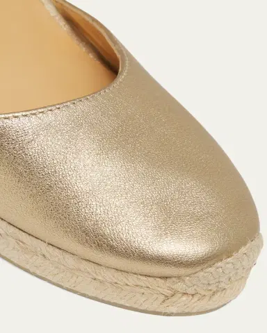 Castañer Carissa Metallic Leather Wedge Espadrilles | Thumbnail 5 Castañer Carissa Metallic Leather Wedge Espadrilles | Thumbnail 5