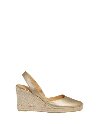 Castañer Carissa Metallic Leather Wedge Espadrilles | Thumbnail 1 Castañer Carissa Metallic Leather Wedge Espadrilles | Thumbnail 1