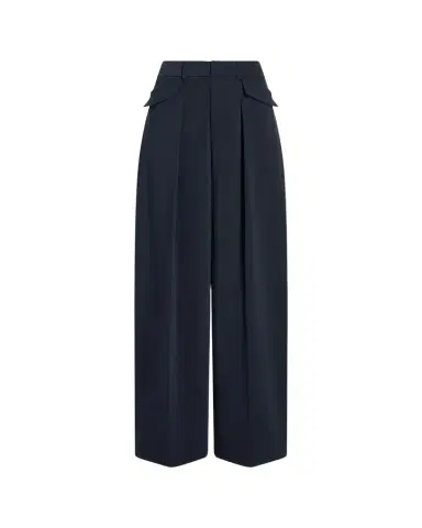 Cinq à Sept Leora Pleated Wide-Leg Trousers | Thumbnail 1 Cinq à Sept Leora Pleated Wide-Leg Trousers | Thumbnail 1