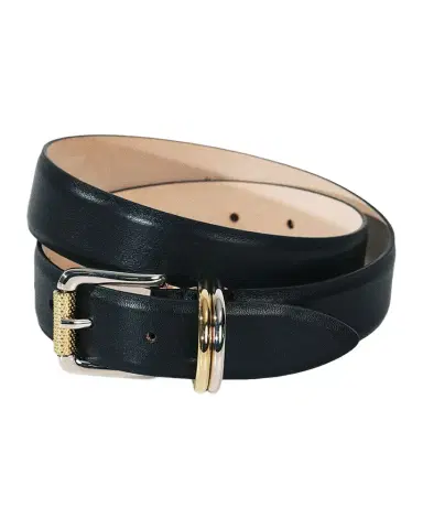 Déhanche Alegra Mixed Metal Leather Belt | Thumbnail 1 Déhanche Alegra Mixed Metal Leather Belt | Thumbnail 1