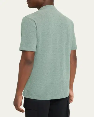 Sease Men's Fish Tail V-Neck Pocket Polo Shirt | Thumbnail 3 Sease Men's Fish Tail V-Neck Pocket Polo Shirt | Thumbnail 3