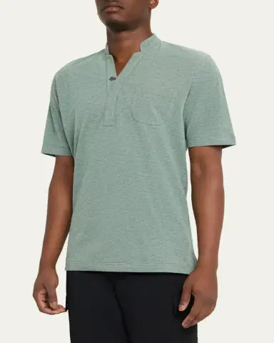 Sease Men's Fish Tail V-Neck Pocket Polo Shirt | Thumbnail 4 Sease Men's Fish Tail V-Neck Pocket Polo Shirt | Thumbnail 4