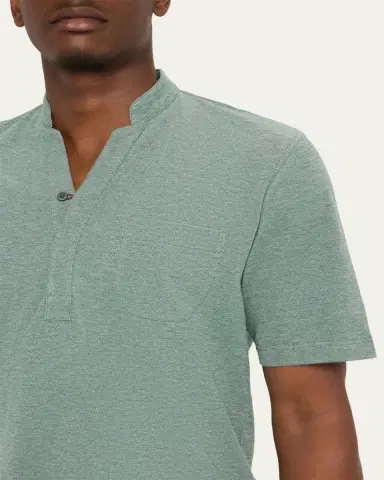 Sease Men's Fish Tail V-Neck Pocket Polo Shirt | Thumbnail 5 Sease Men's Fish Tail V-Neck Pocket Polo Shirt | Thumbnail 5