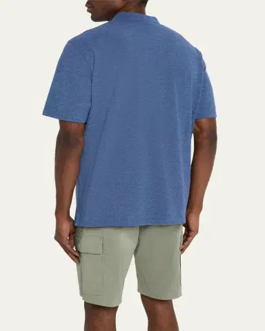 Sease Men's Fish Tail V-Neck Pocket Polo Shirt | Thumbnail 7 Sease Men's Fish Tail V-Neck Pocket Polo Shirt | Thumbnail 7