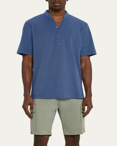 Sease Men's Fish Tail V-Neck Pocket Polo Shirt | Thumbnail 8 Sease Men's Fish Tail V-Neck Pocket Polo Shirt | Thumbnail 8