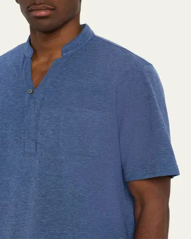 Sease Men's Fish Tail V-Neck Pocket Polo Shirt | Thumbnail 9 Sease Men's Fish Tail V-Neck Pocket Polo Shirt | Thumbnail 9