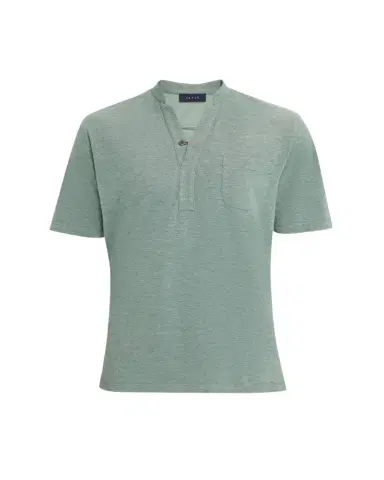 Sease Men's Fish Tail V-Neck Pocket Polo Shirt | Thumbnail 1 Sease Men's Fish Tail V-Neck Pocket Polo Shirt | Thumbnail 1