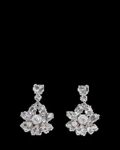 Simone Rocha Heartbloom Drop Earrings | Thumbnail 2 Simone Rocha Heartbloom Drop Earrings | Thumbnail 2