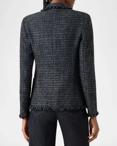 Akris punto Salt and Pepper Tweed Jacket | Thumbnail 2 Akris punto Salt and Pepper Tweed Jacket | Thumbnail 2