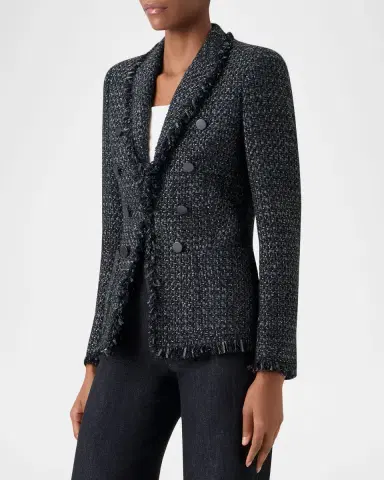Akris punto Salt and Pepper Tweed Jacket | Thumbnail 3 Akris punto Salt and Pepper Tweed Jacket | Thumbnail 3