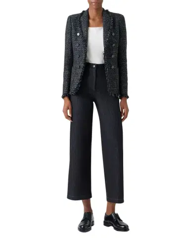 Akris punto Salt and Pepper Tweed Jacket | Thumbnail 1 Akris punto Salt and Pepper Tweed Jacket | Thumbnail 1