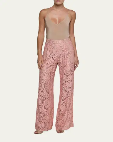 L'AGENCE Tavia Floral Lace Trousers | Thumbnail 2 L'AGENCE Tavia Floral Lace Trousers | Thumbnail 2