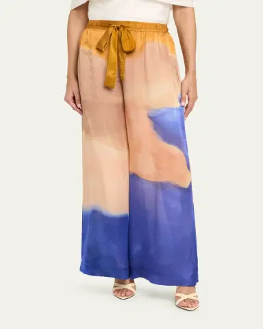 Ulla Johnson x Helen Frankenthaler Julien Silk-Chiffon Pants | Thumbnail 4 Ulla Johnson x Helen Frankenthaler Julien Silk-Chiffon Pants | Thumbnail 4