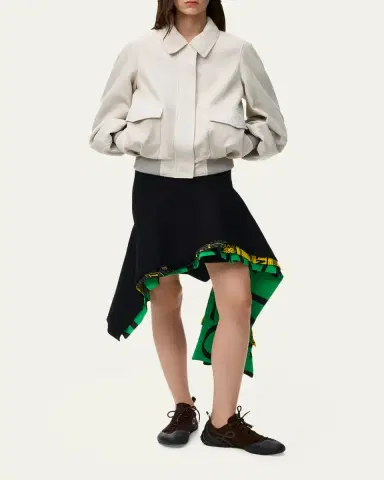 Loewe Suede Oversized Bomber Jacket | Thumbnail 2 Loewe Suede Oversized Bomber Jacket | Thumbnail 2