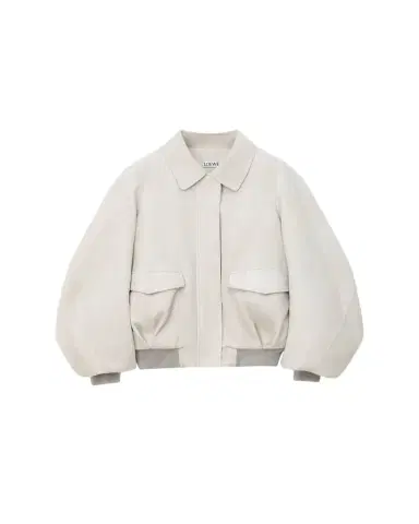 Loewe Suede Oversized Bomber Jacket | Thumbnail 1 Loewe Suede Oversized Bomber Jacket | Thumbnail 1