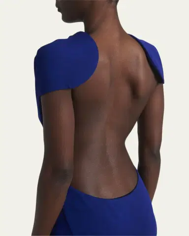 Tom Ford Cap-Sleeve Backless Trumpet Gown | Thumbnail 5 Tom Ford Cap-Sleeve Backless Trumpet Gown | Thumbnail 5
