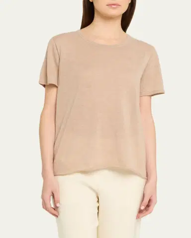 MAJESTIC FILATURES Machine Washable Cashmere Crewneck T-Shirt | Thumbnail 8 MAJESTIC FILATURES Machine Washable Cashmere Crewneck T-Shirt | Thumbnail 8