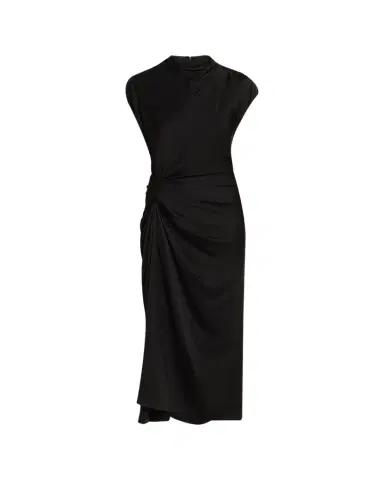 A.L.C. Alma Draped Satin Viscose Dress | Thumbnail 1 A.L.C. Alma Draped Satin Viscose Dress | Thumbnail 1