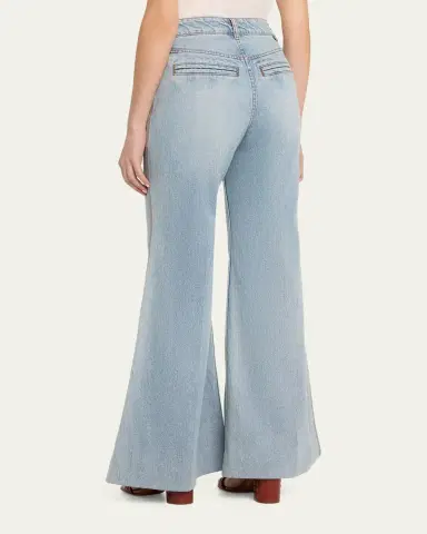 Zimmermann High-Rise Flare Jeans | Thumbnail 3 Zimmermann High-Rise Flare Jeans | Thumbnail 3