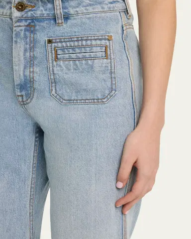Zimmermann High-Rise Flare Jeans | Thumbnail 5 Zimmermann High-Rise Flare Jeans | Thumbnail 5