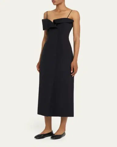 FForme Skylar Tailored Cotton and Silk Midi Dress | Thumbnail 4 FForme Skylar Tailored Cotton and Silk Midi Dress | Thumbnail 4