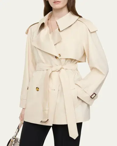 Burberry Fitzrovia Tropical Gabardine Short Trench Coat | Thumbnail 2 Burberry Fitzrovia Tropical Gabardine Short Trench Coat | Thumbnail 2