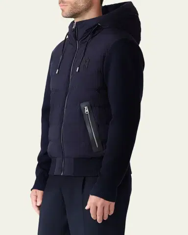 Mackage Men's Andrew-Z Mixed Media Light Down Jacket | Thumbnail 4 Mackage Men's Andrew-Z Mixed Media Light Down Jacket | Thumbnail 4