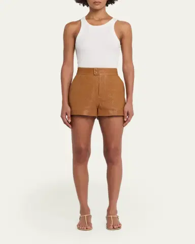 Frame The Leather Boy Shorts | Thumbnail 2 Frame The Leather Boy Shorts | Thumbnail 2