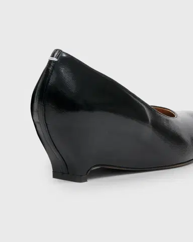 Maison Margiela Court Shoe Leather Wedge Pumps | Thumbnail 3 Maison Margiela Court Shoe Leather Wedge Pumps | Thumbnail 3