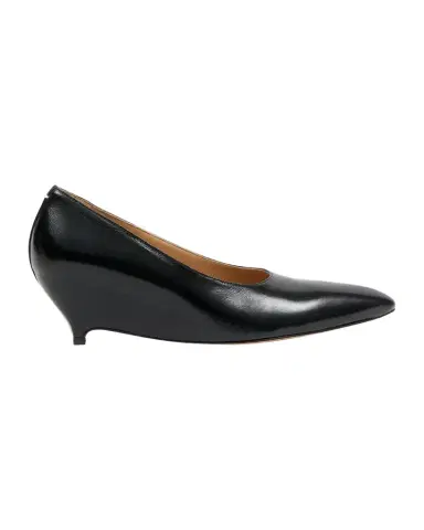 Maison Margiela Court Shoe Leather Wedge Pumps | Thumbnail 1 Maison Margiela Court Shoe Leather Wedge Pumps | Thumbnail 1