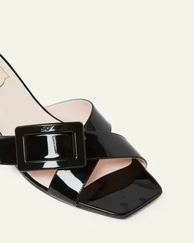 Roger Vivier Belle Vivier Cross-Strap Leather Sandals | Thumbnail 3 Roger Vivier Belle Vivier Cross-Strap Leather Sandals | Thumbnail 3