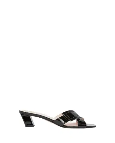 Roger Vivier Belle Vivier Cross-Strap Leather Sandals | Thumbnail 1 Roger Vivier Belle Vivier Cross-Strap Leather Sandals | Thumbnail 1