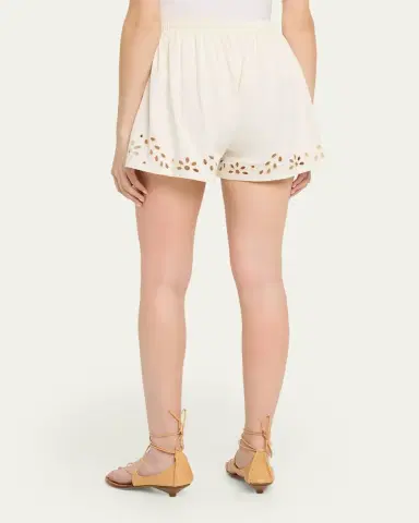 Ulla Johnson Vedi Embroidered Drawstring Shorts | Thumbnail 3 Ulla Johnson Vedi Embroidered Drawstring Shorts | Thumbnail 3
