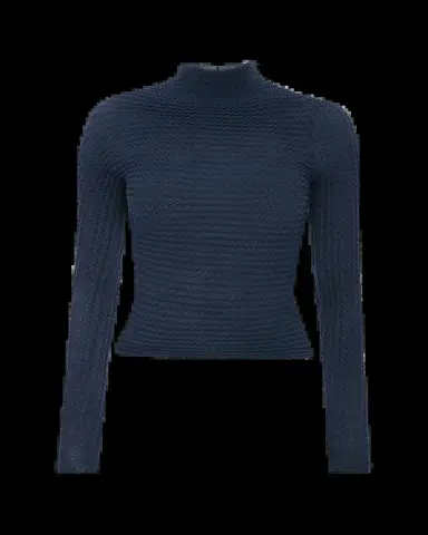 Victoria Beckham Zigzag Knit Mock-Neck Long-Sleeve Top | Thumbnail 2 Victoria Beckham Zigzag Knit Mock-Neck Long-Sleeve Top | Thumbnail 2