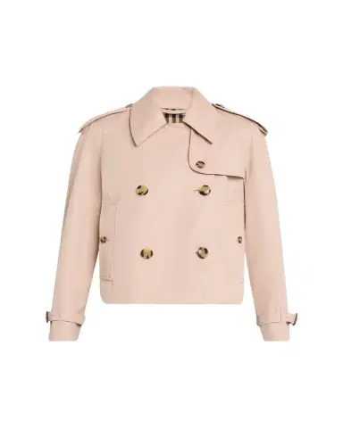 Burberry Haltye Cropped Gabardine Trench Jacket | Thumbnail 1 Burberry Haltye Cropped Gabardine Trench Jacket | Thumbnail 1