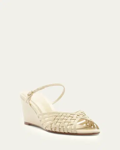 Alexandre Birman 75mm Lilian Leather Wedge Mules | Thumbnail 2 Alexandre Birman 75mm Lilian Leather Wedge Mules | Thumbnail 2