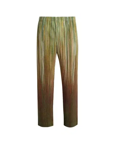 Homme Plissé Issey Miyake Men's Paintbrush Agate-Print Pleated Trousers | Thumbnail 1 Homme Plissé Issey Miyake Men's Paintbrush Agate-Print Pleated Trousers | Thumbnail 1