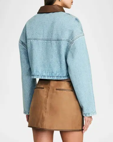 SEROYA Coop Cropped Denim Jacket | Thumbnail 2 SEROYA Coop Cropped Denim Jacket | Thumbnail 2