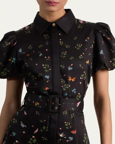ALICE + OLIVIA Henrietta Belted Midi Dress | Thumbnail 5 ALICE + OLIVIA Henrietta Belted Midi Dress | Thumbnail 5
